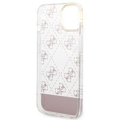 Guess GUHCP14MHG4MHP hard silikonové pouzdro iPhone 14 PLUS 6.7" pink 4G Pattern Script