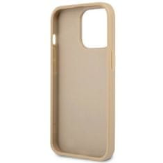 Guess GUHCP14LPSATLE hard silikonové pouzdro iPhone 14 PRO 6.1" beige Saffiano Triangle Logo