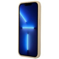 Guess GUHCP14LPSATLE hard silikonové pouzdro iPhone 14 PRO 6.1" beige Saffiano Triangle Logo