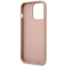 Guess GUHCP14XPSATLP hard silikonové pouzdro iPhone 14 PRO MAX 6.7" pink Saffiano Triangle Logo