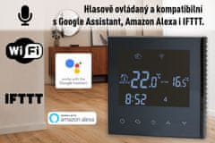 Aluzan Class B-3 WiFi, programovatelný pokojový termostat pro spínání kotlů, ovladatelný na dálku pomocí aplikace pro Android nebo iOS
