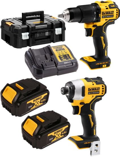 DeWalt DCK2062M2T šroubovák DCD709 + DCF809 2x4Ah