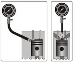 MAR-POL Kompresiometr pro zážehové motory, sada 8ks, tester komprese MAR-POL