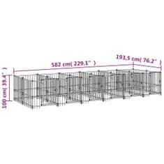 Petromila Venkovní psí kotec ocel 11,26 m²