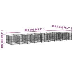 Petromila Venkovní psí kotec ocel 16,89 m²