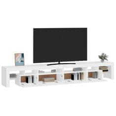 Greatstore TV skříňka s LED osvětlením bílá 280x36,5x40 cm