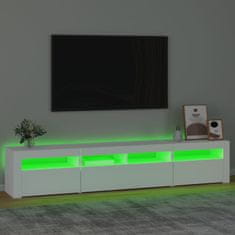 Vidaxl TV skříňka s LED osvětlením bílá 210 x 35 x 40 cm