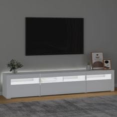 Vidaxl TV skříňka s LED osvětlením bílá 210 x 35 x 40 cm