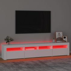 Vidaxl TV skříňka s LED osvětlením bílá 210 x 35 x 40 cm