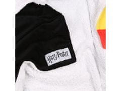sarcia.eu Přehoz/přikrývka s kapucí Harry Potter, černá, bílá šerpa 120x150cm 120x150 cm