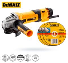 DeWalt BRUSKA 125mm 1500W DWE4257 + 3x KOT.