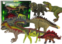 Lean-toys Obrovská Sada Dinosaurů 6 Ks Velké Modely Figurka Dinosaurus