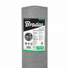 Bradas Stínící zahradní tkanina na pletivo 90%, 1,5x25m, 135g/m², šedá BR-AS-CO13515025GY