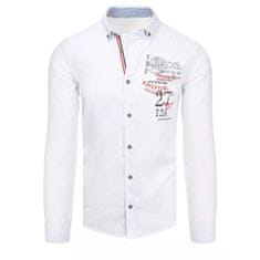 Dstreet Pánská košile ARI bílá dx2259 L