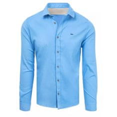 Dstreet Pánská košile KEVIN modrá dx2307 XXL