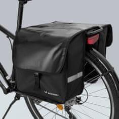 WOZINSKY cyklistická brašna na nosič 28 l Black