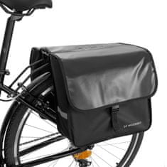 WOZINSKY cyklistická brašna na nosič 28 l Black