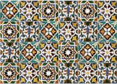 Crearreda Samolepicí kuchyňský panel Crearreda KP Green Tiles 67210 Ornamentální dlaždičky