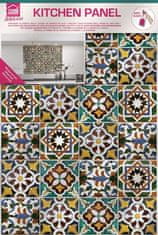 Crearreda Samolepicí kuchyňský panel Crearreda KP Green Tiles 67210 Ornamentální dlaždičky