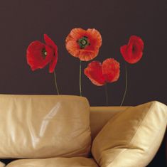 Crearreda Samolepicí dekorace Crearreda WA M Poppies 54101 Vlčí máky