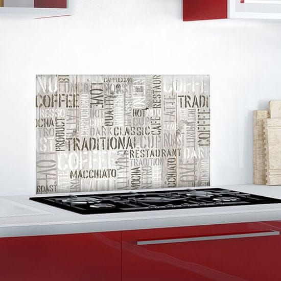 Crearreda Samolepicí kuchyňský panel Crearreda KP Coffee 67250 Nápis s textem kávy