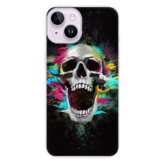 iSaprio Silikonové pouzdro - Skull in Colors pro iPhone 14