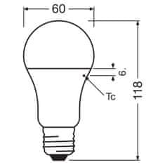 Osram LED žárovka E27 A60 13W = 100W 1521lm 2700K Teplá bílá