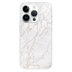 iSaprio Silikonové pouzdro - GoldMarble 13 pro iPhone 14 Pro