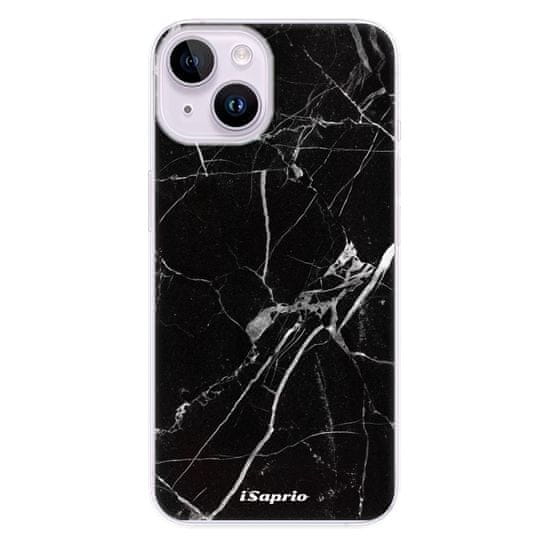 iSaprio Silikonové pouzdro - Black Marble 18 pro iPhone 14