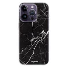 iSaprio Silikonové pouzdro - Black Marble 18 pro iPhone 14 Pro