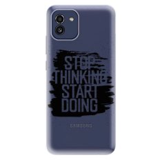 iSaprio Silikonové pouzdro - Start Doing - black pro Samsung Galaxy A03