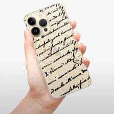iSaprio Silikonové pouzdro - Handwriting 01 - black pro iPhone 14 Pro Max