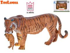 Zoolandia tygr s mládětem 15 cm