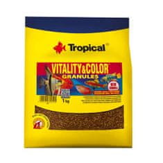 TROPICAL Vitality&Color Granules 1kg granulované krmivo s vyfarbujúcim a vitalizujícím účinkem