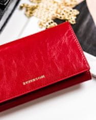 Peterson Dámská kožená peněženka Szob lesklá černá, červená univerzální