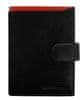 Pánská kožená peněženka Nagyhalász černá, červenáuniverzální