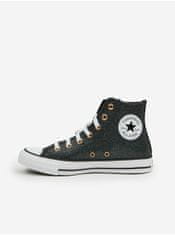 Converse Černé dámské kotníkové třpytivé tenisky Converse Chuck Taylor All Star 36 1/2