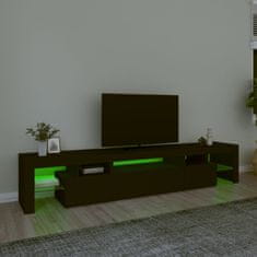 Vidaxl TV skříňka s LED osvětlením černá 215x36,5x40 cm