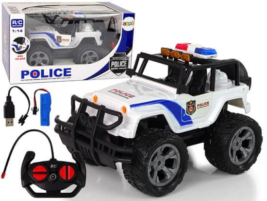 shumee Auto R/C Policejní policejní Jeep 1:14 Dálkově ovládané světelné efekty