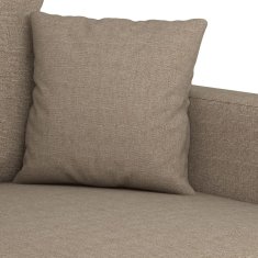 Greatstore 2místná pohovka taupe 140 cm textil