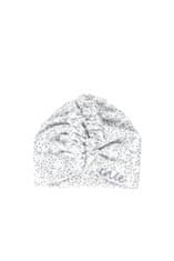 ENIE BABY Turban - dětská čepice Grey Leaves, 6-9 měsíců