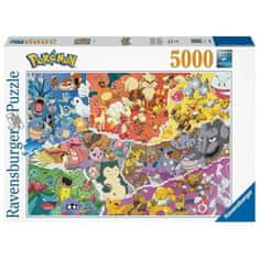 Ravensburger POKEMON, Puzzle 5000 prvků, Pokémon Allstars, Ravensburger