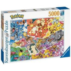 Ravensburger POKEMON, Puzzle 5000 prvků, Pokémon Allstars, Ravensburger