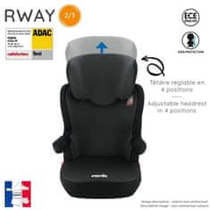 VERVELEY NANIA R Way Isofix Group 2/3 opěrka zad bez popruhů - od 15 do 36 kg - šedá