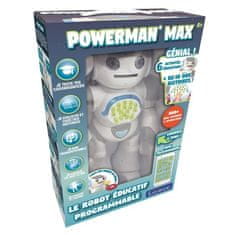 Lexibook POWERMAN MAX My Edutainment Robot s továrnou na příběhy a dálkovým ovládáním (FR), LEXIBOOK