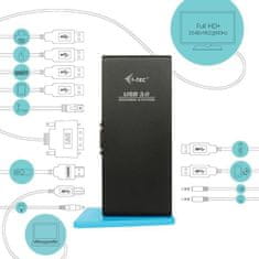 VERVELEY Dokovací stanice I-TEC ADVANCE USB 3.0 pro notebooky / tablety, 7 portů USB, 4 x USB 2.0, 3 x USB 3.0, Síť (RJ-45)