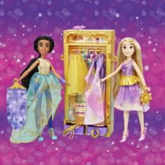 VERVELEY Šatna Disneyho princezen Jasmíny a Rapunzel, skříň s oblečky pro panenky, dětská hračka, od 3 let.