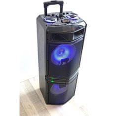 Inovalley INOVALLEY MS02XXL Karaoke reproduktor na vozíku, Bluetooth -1000W