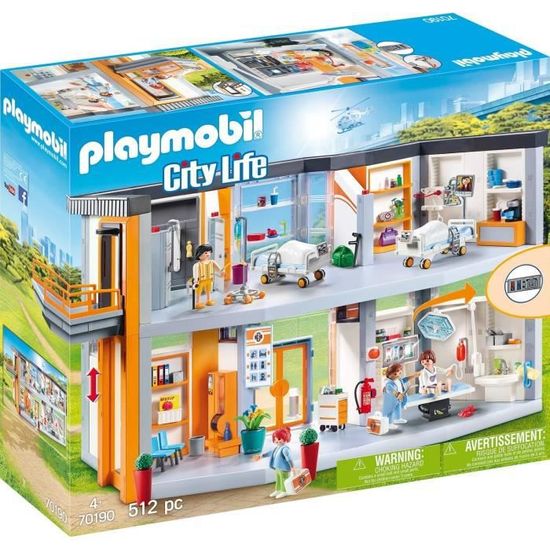 Playmobil PLAYMOBIL 70190, Život ve městě, Nemocnice na druhém konci světa, novinka pro rok 2020