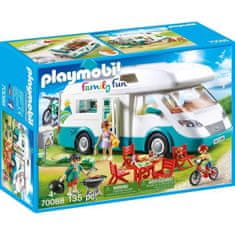 Playmobil PLAYMOBIL 70088, Rodinný a obytný vůz